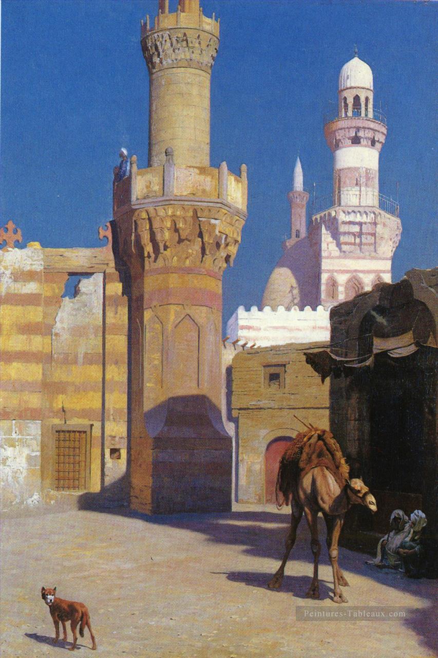 Français 1824 à 1904Une Journee Chaud Au Caire Devant2 Orientalisme Grec Arabe Jean Léon Gérôme Peintures à l'huile